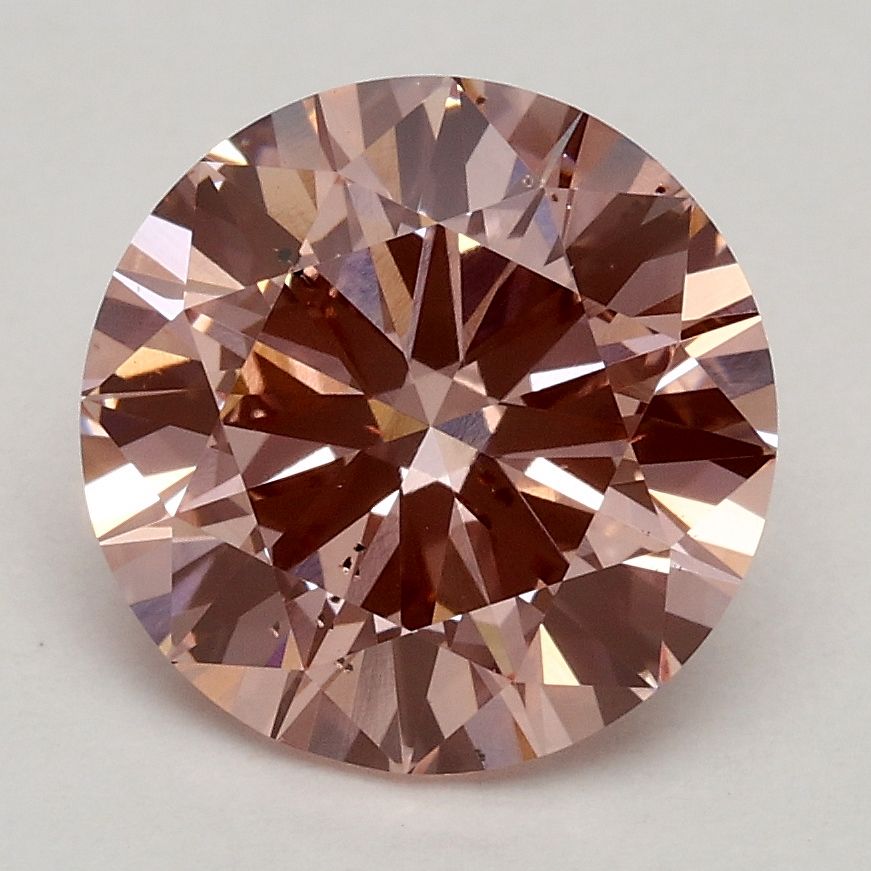 2.13 Carat Round Cut Fancy Pink