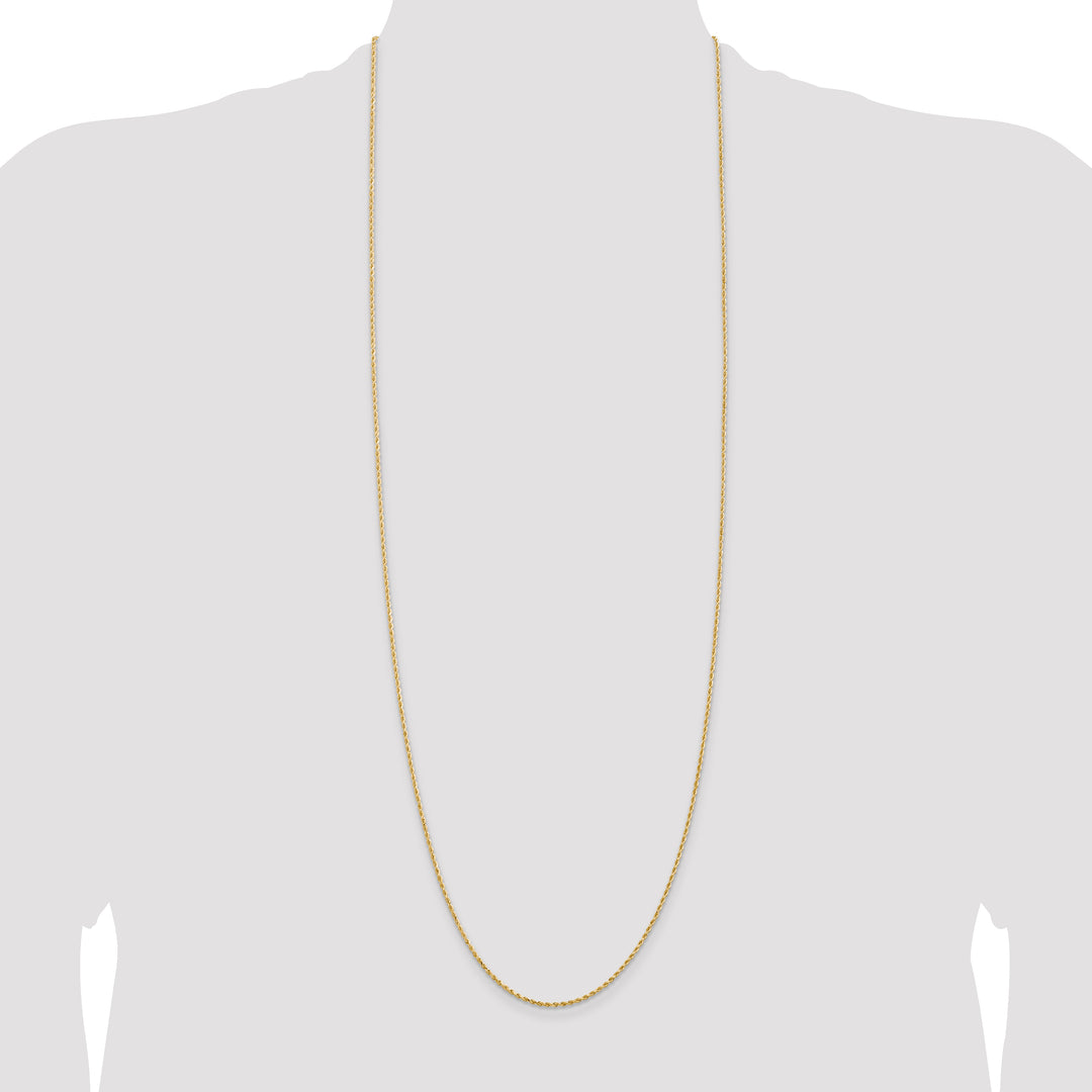 14k 1.5mm Diamond-cut Rope Chain