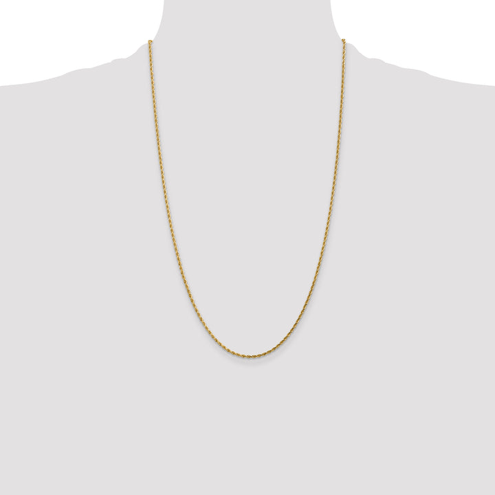 14k 1.75mm Diamond-cut Rope Chain