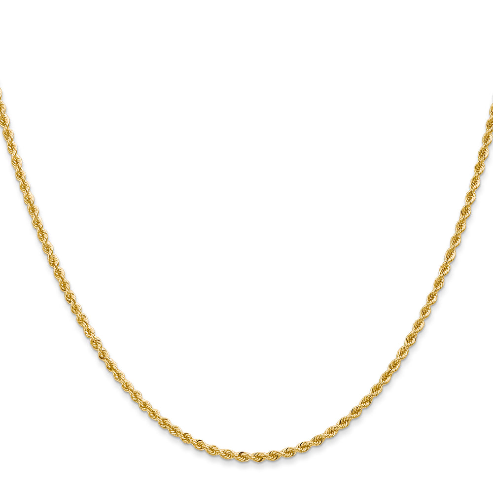 14k 2.0mm Solid Rope Chain