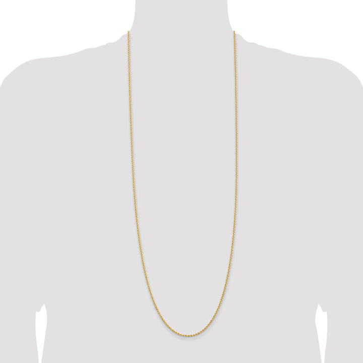 14k 2.0mm Solid Rope Chain