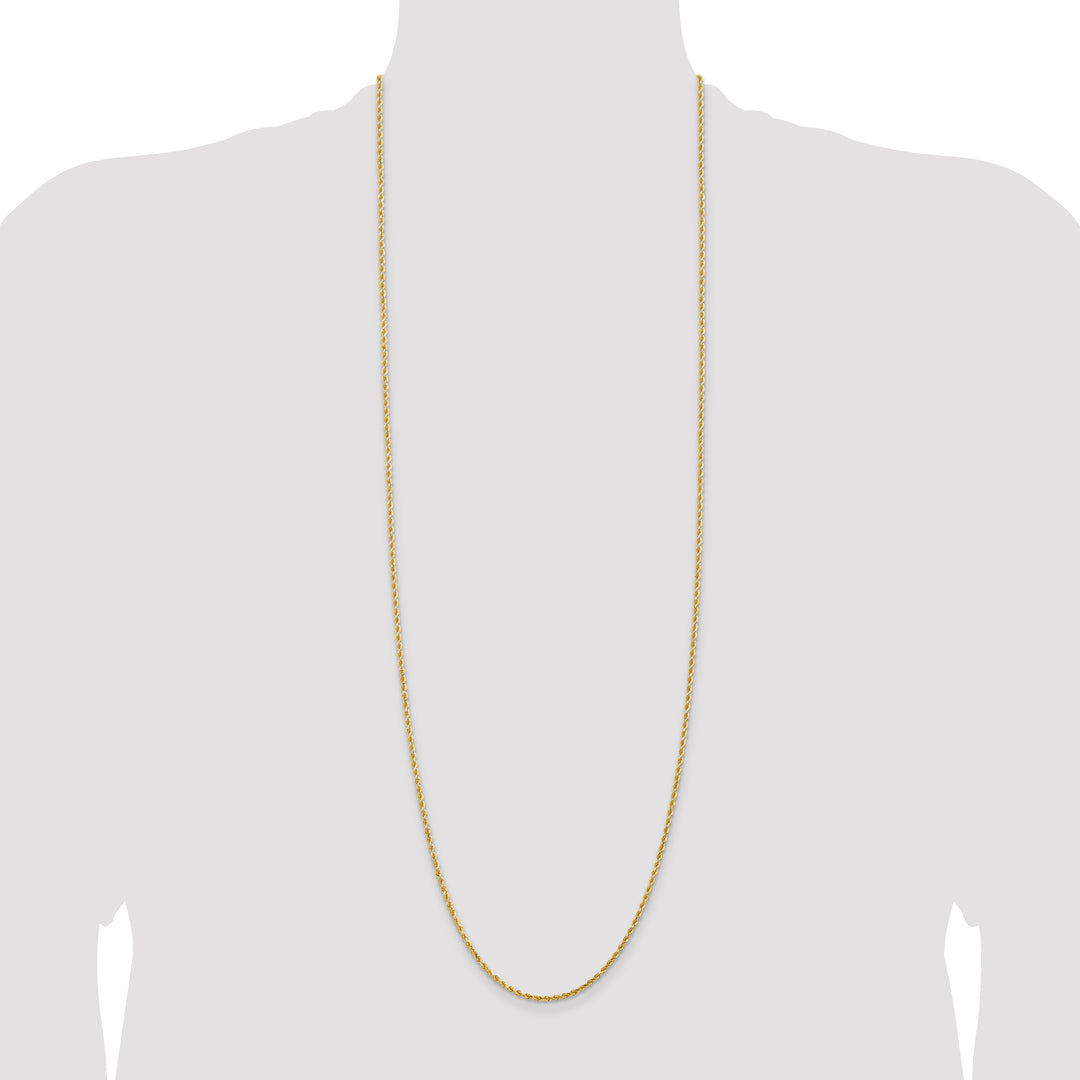 14k 2.0mm Diamond-cut Rope Chain