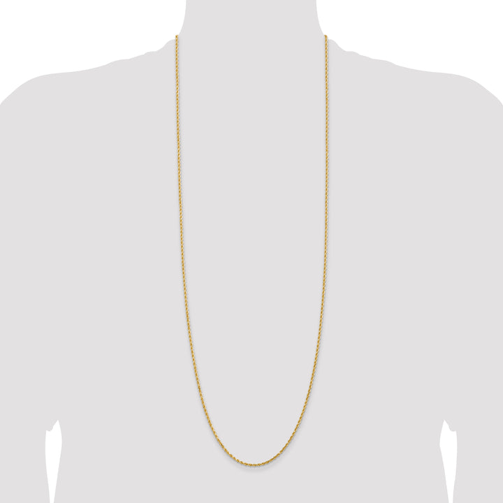 14k 2.0mm Diamond-cut Rope Chain