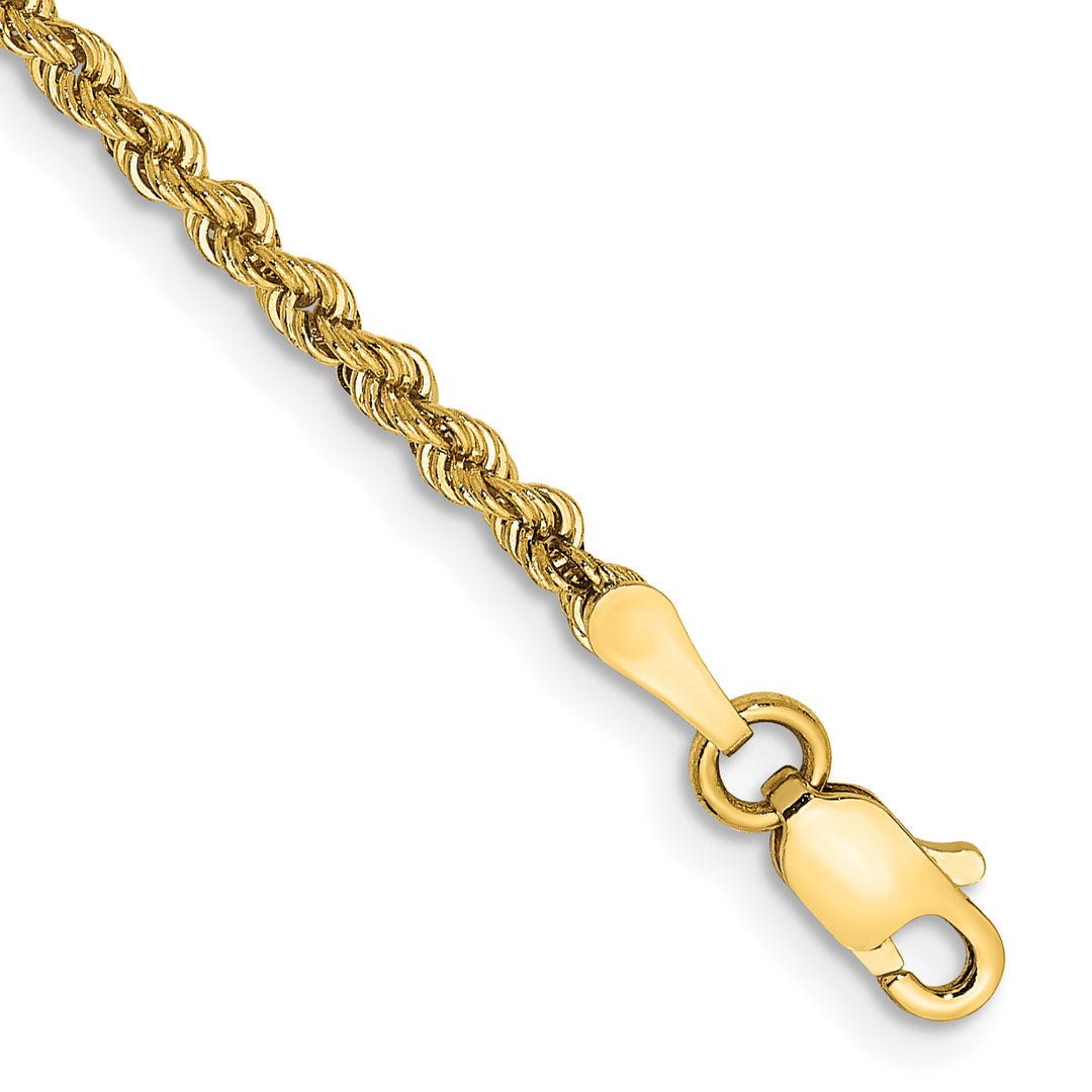14k 2.25mm Solid Rope Chain