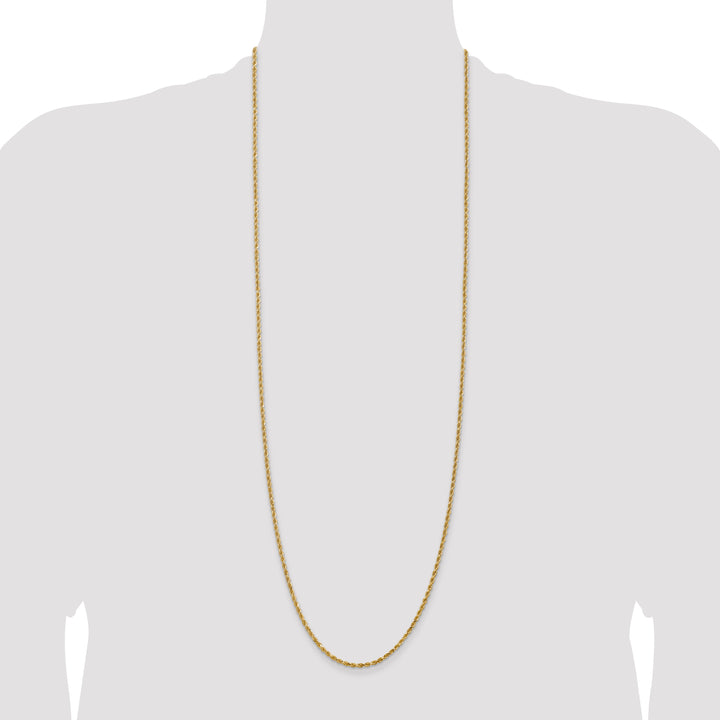 14k 2.25mm Diamond-cut Rope Chain