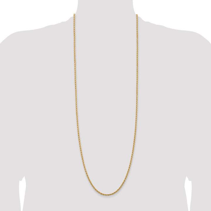 14k 2.75mm Diamond-cut Rope Chain
