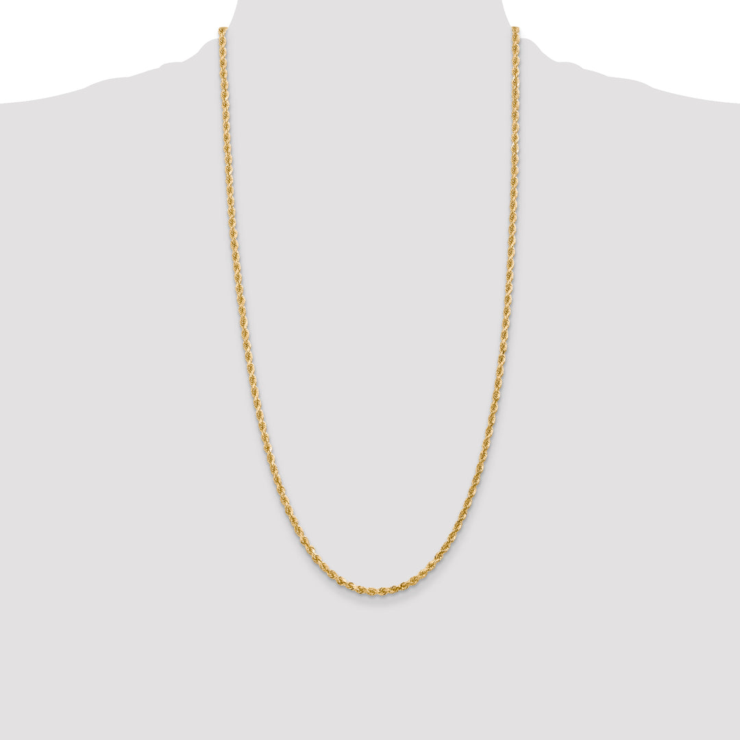14k 3.0mm Diamond-cut Rope Chain