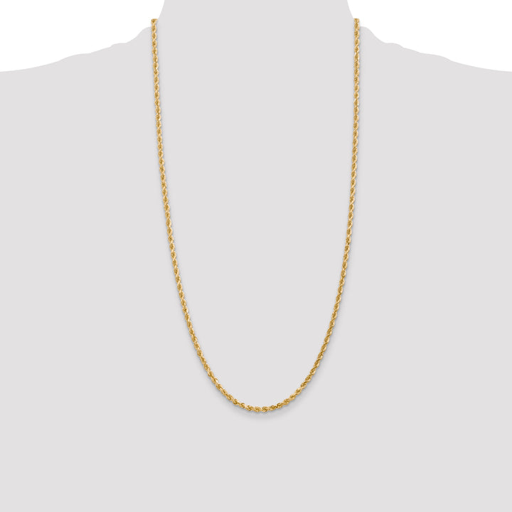 14k 3.0mm Diamond-cut Rope Chain