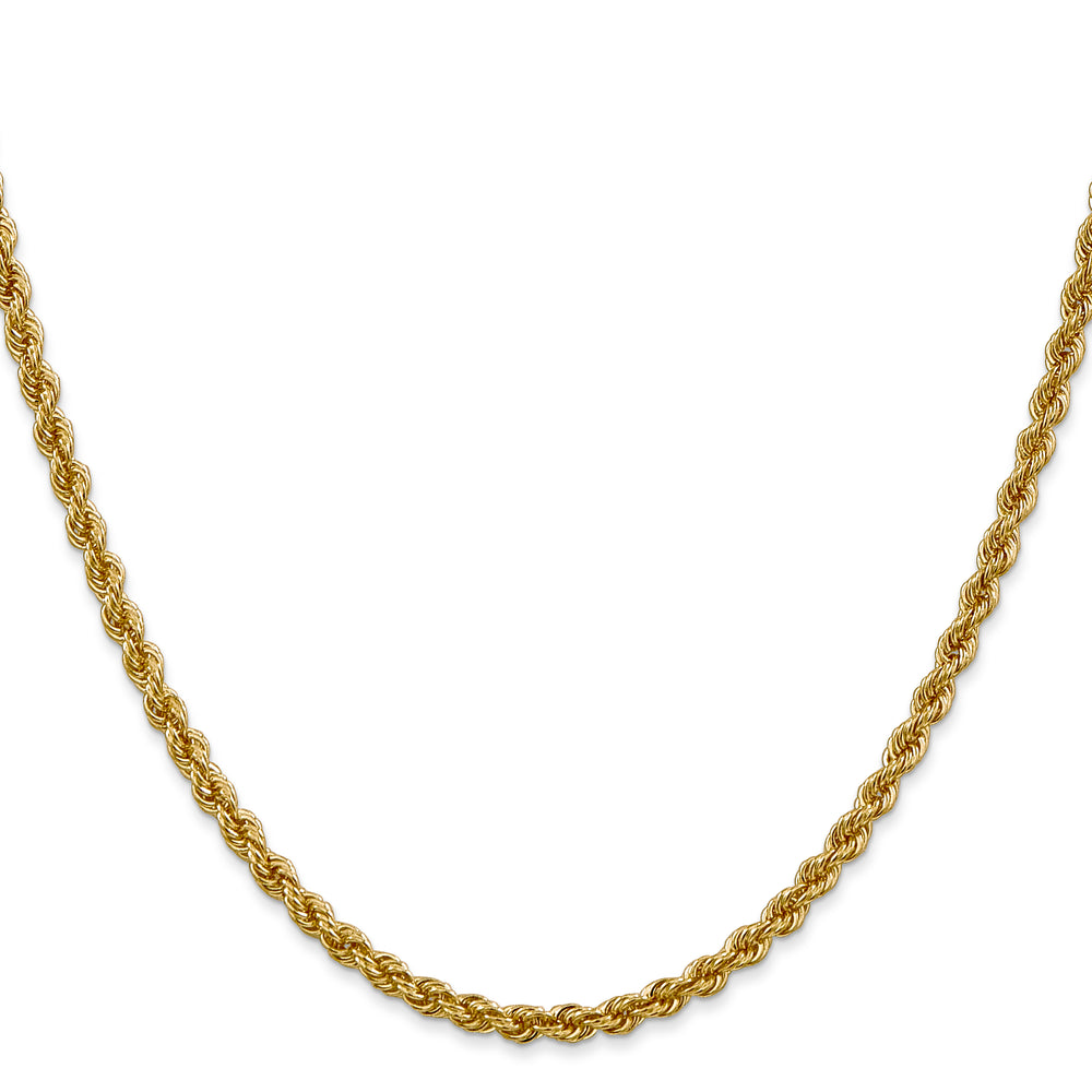 14k 3.0mm Solid Rope Chain