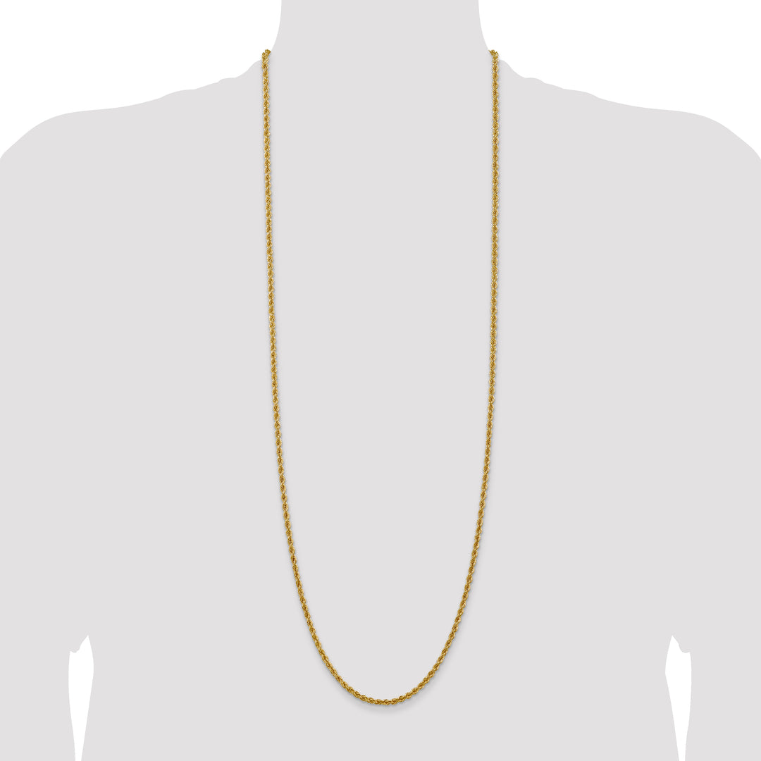 14k 3.0mm Solid Rope Chain