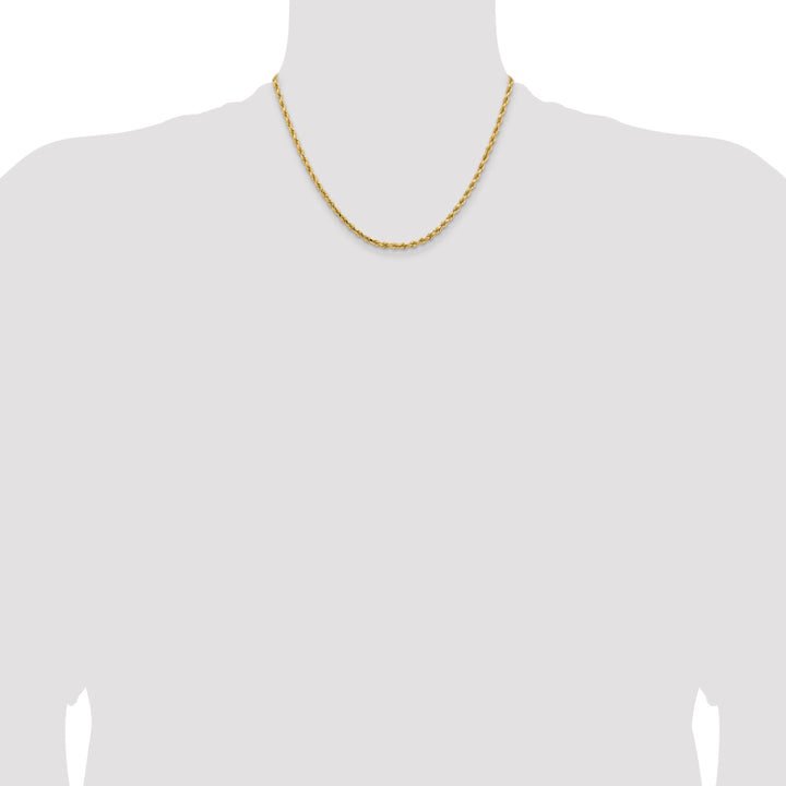 14k 3.25mm Diamond-cut Rope Chain