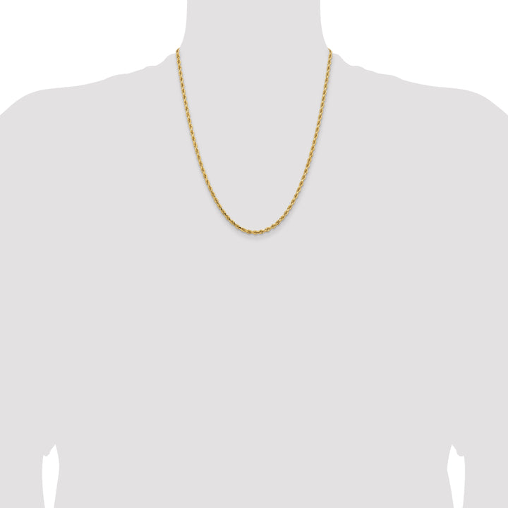 14k 3.25mm Diamond-cut Rope Chain