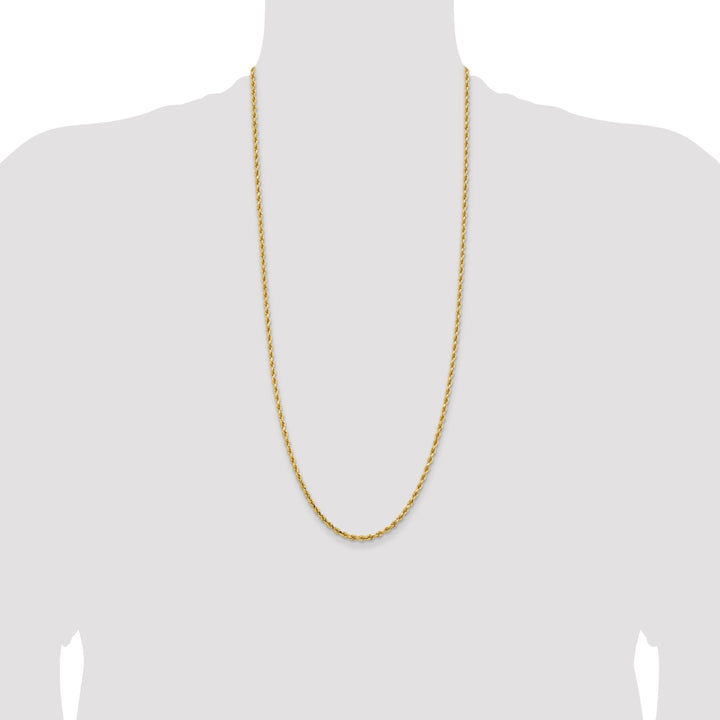 14k 3.25mm Diamond-cut Rope Chain