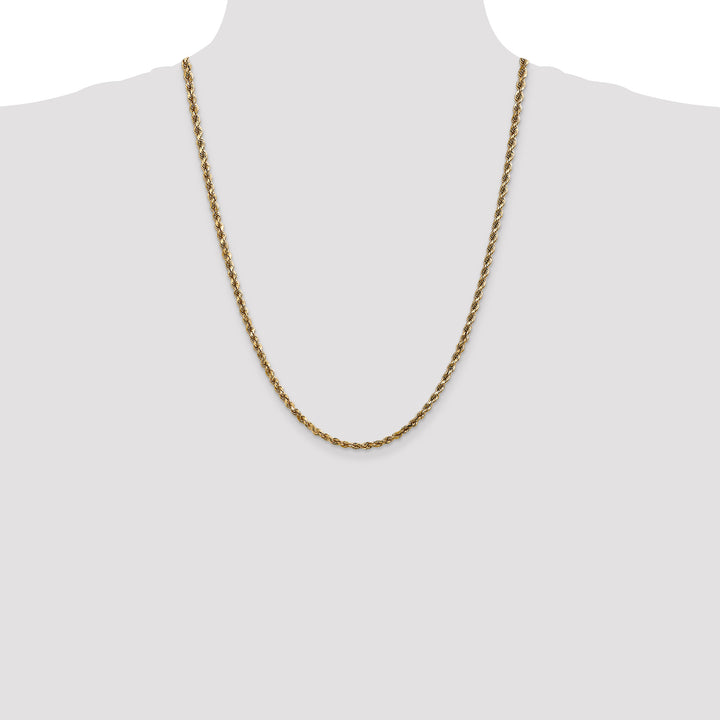 14k 3.5mm Diamond-cut Rope Chain