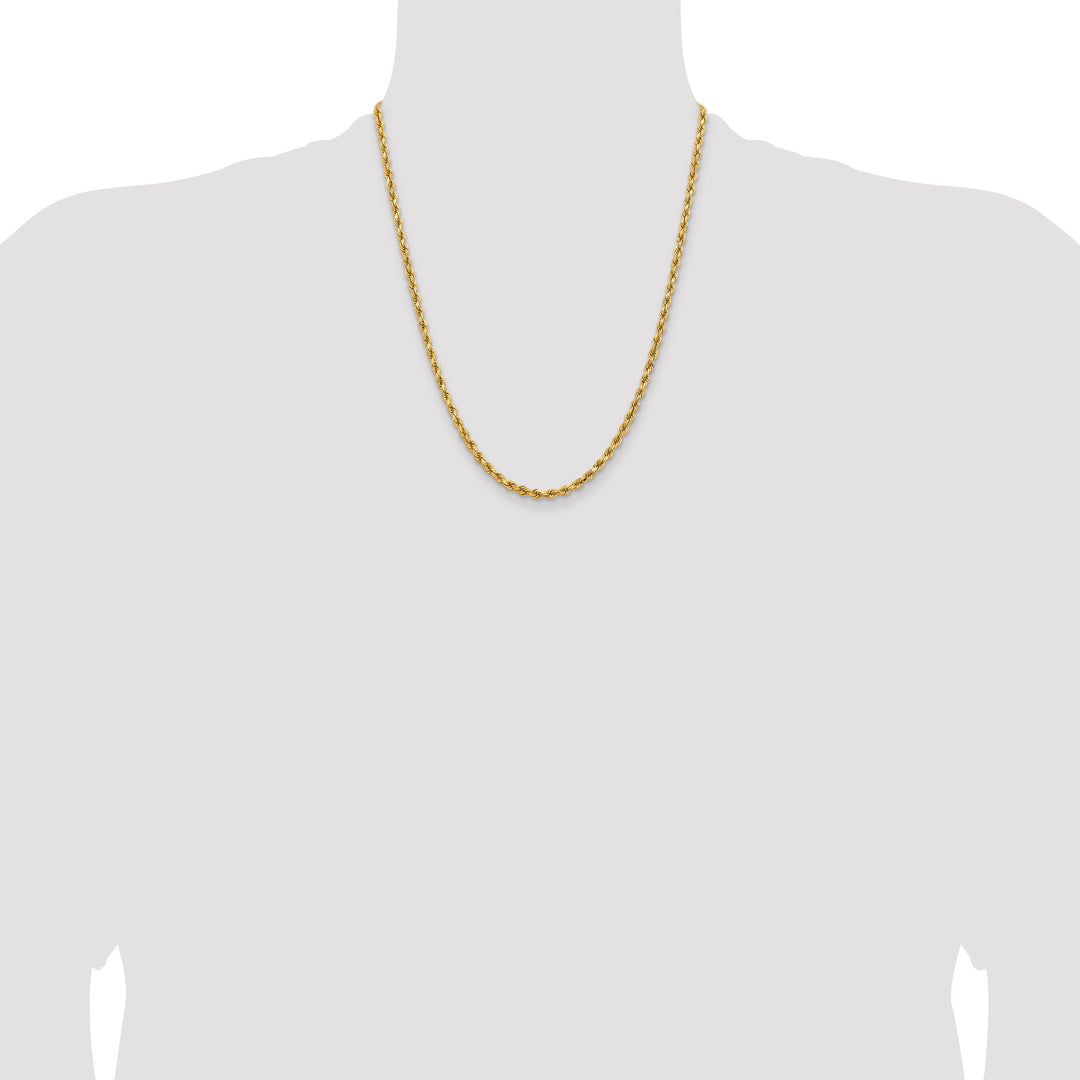 14k 3.75mm Diamond-cut Rope Chain