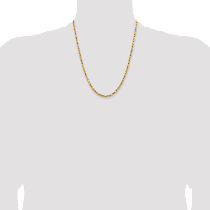 14k 3.75mm Diamond-cut Rope Chain