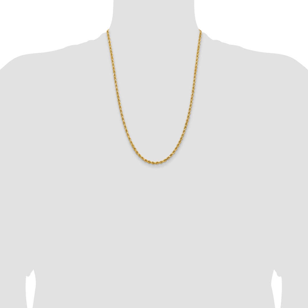 14k 3.75mm Diamond-cut Rope Chain