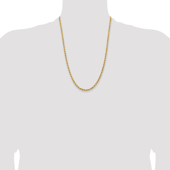 14k 3.75mm Diamond-cut Rope Chain