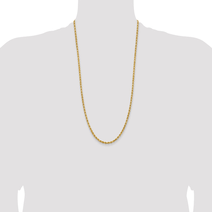 14k 3.75mm Diamond-cut Rope Chain