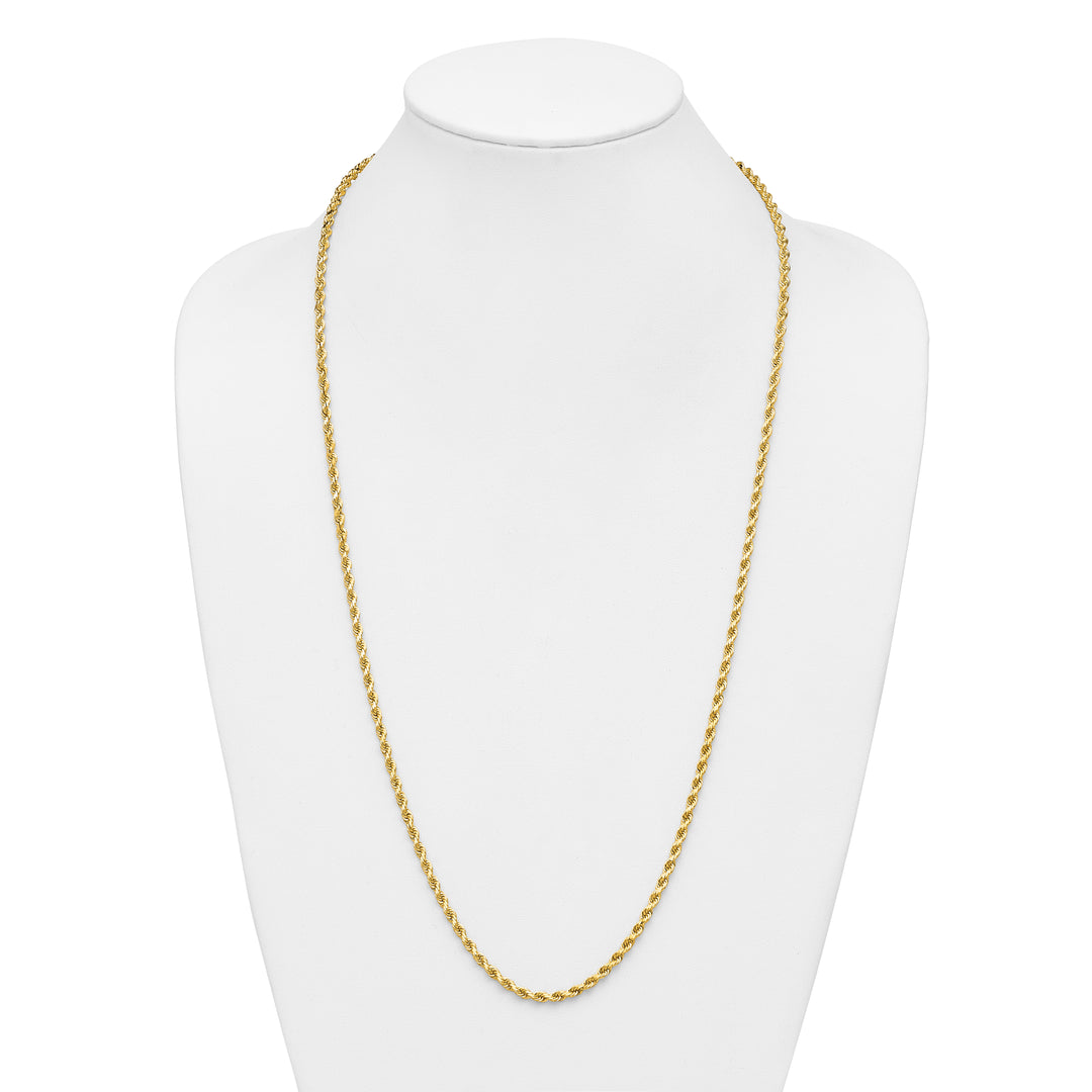 14k 3.75mm Diamond-cut Rope Chain