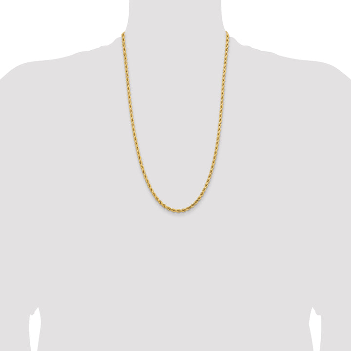 14k 4.25mm Diamond-cut Rope Chain