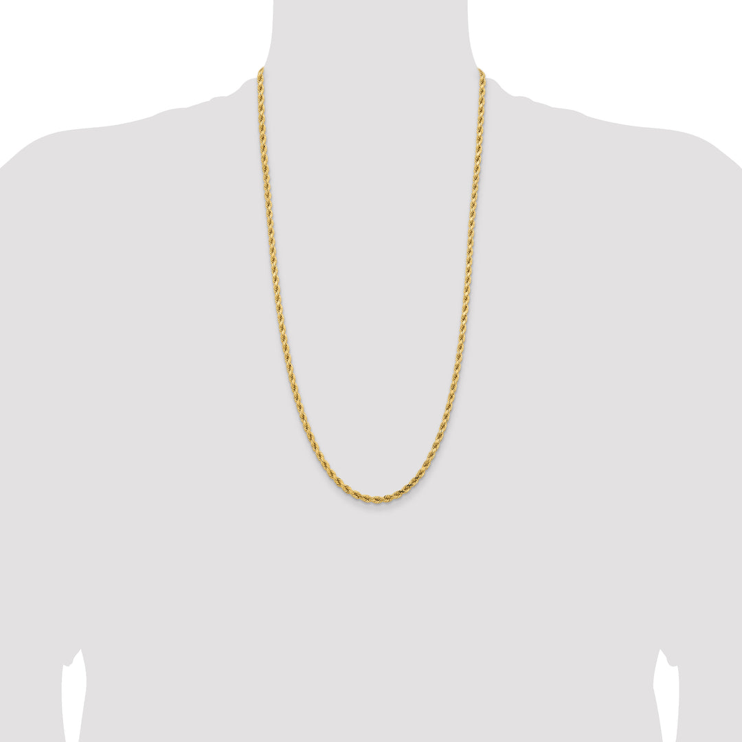 14k 4.25mm Diamond-cut Rope Chain