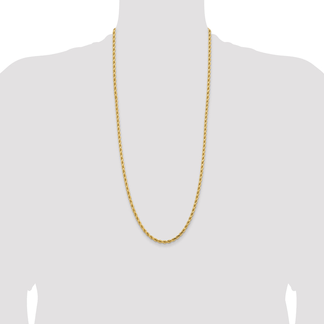 14k 4.25mm Diamond-cut Rope Chain