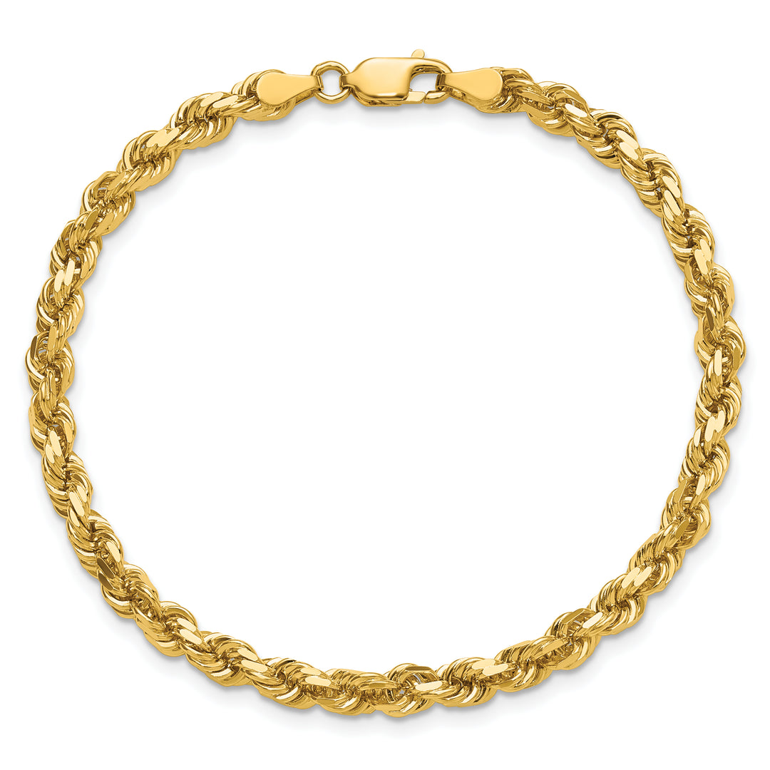 14k 4.25mm Diamond-cut Rope Chain