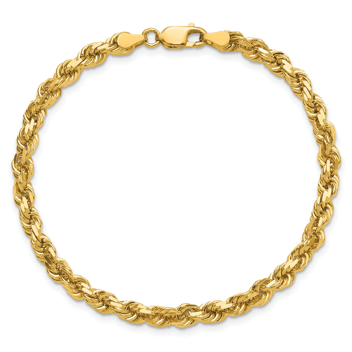 14k 4.25mm Diamond-cut Rope Chain