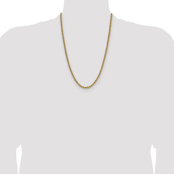 14k 4.2mm Solid Rope Chain