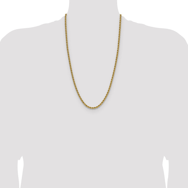 14k 4.2mm Solid Rope Chain
