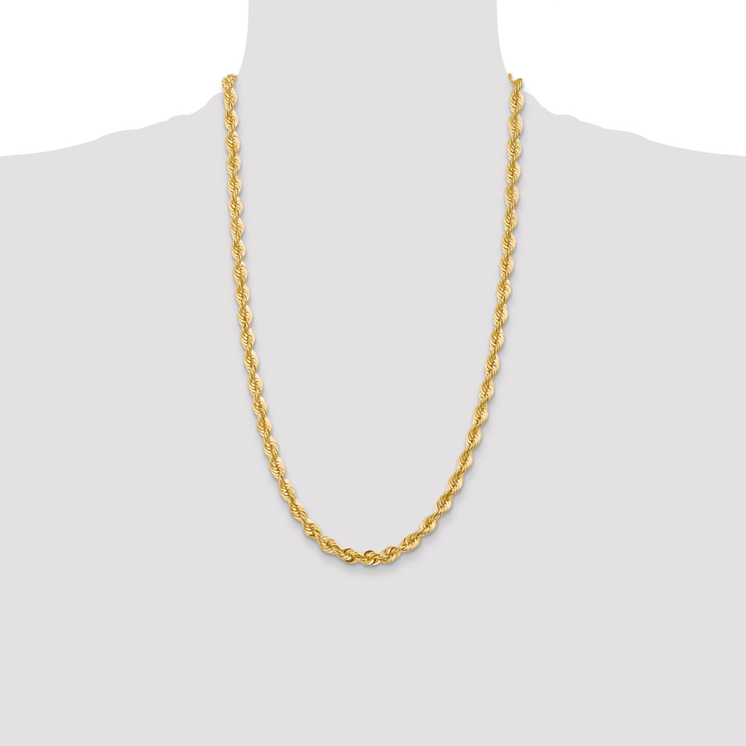14k 6.0mm Solid Rope Chain