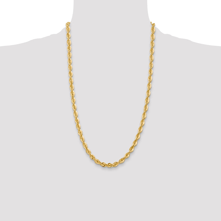14k 6.0mm Solid Rope Chain