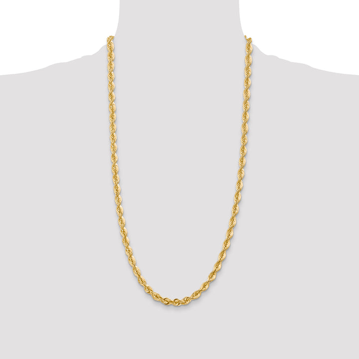 14k 6.0mm Solid Rope Chain