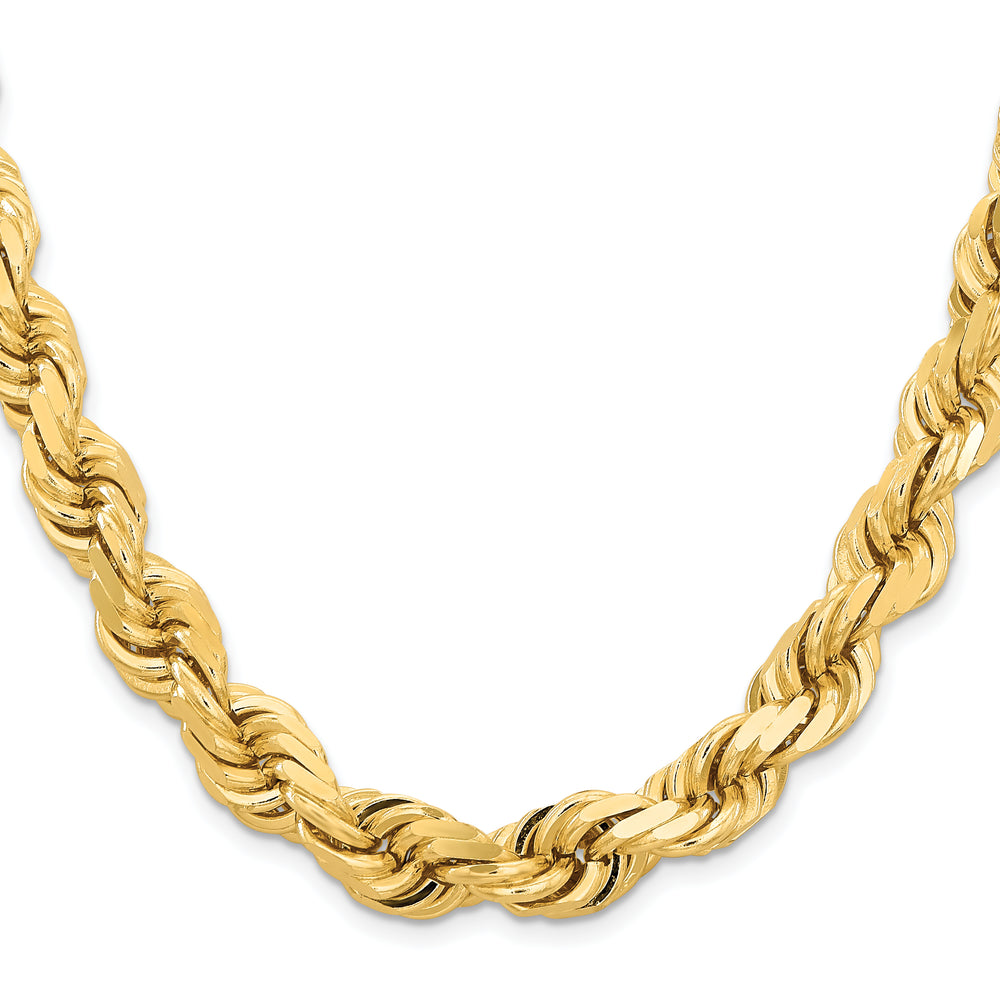 14k 12.0mm D/C Rope Fancy Lobster Clasp Chain