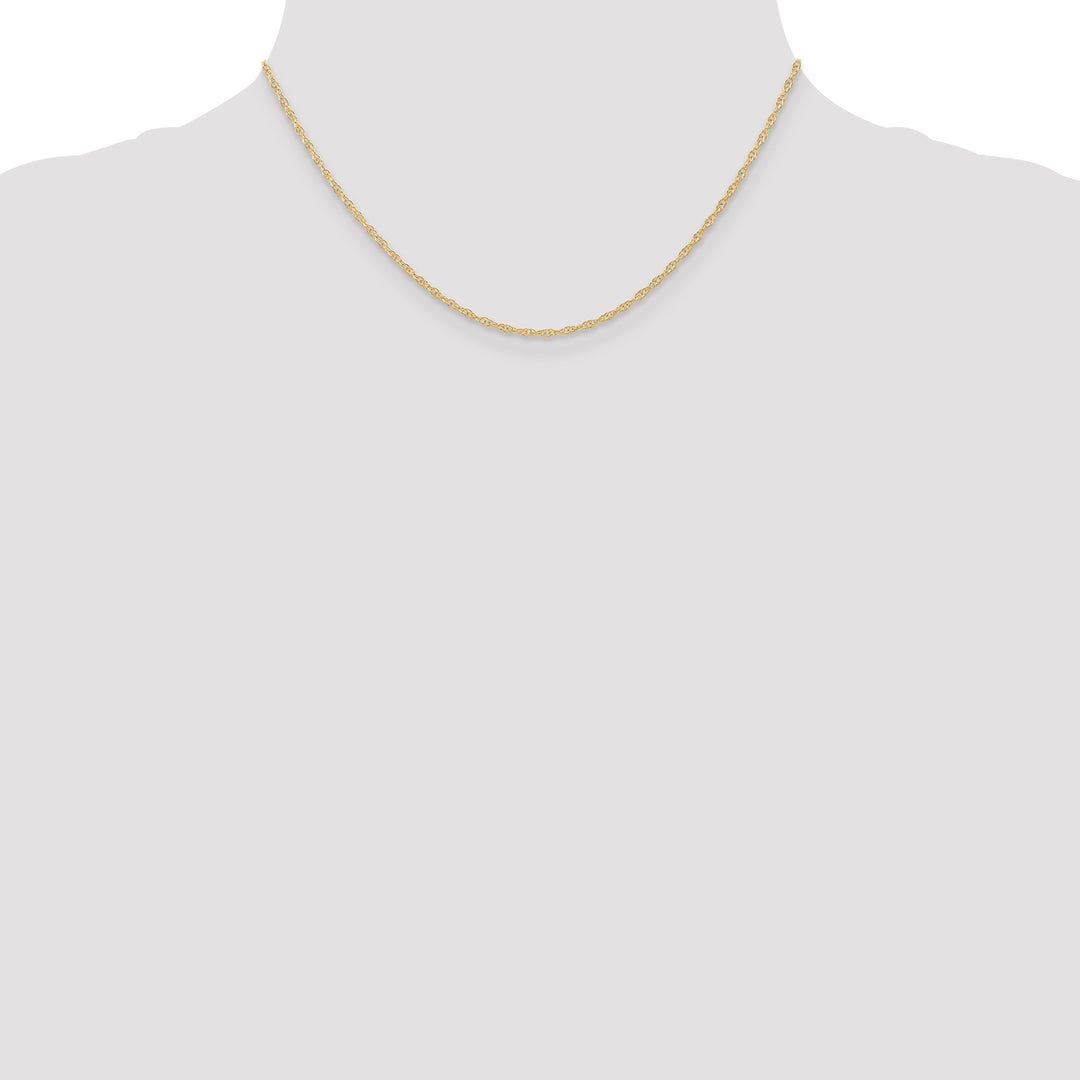 14K 1.35mm Carded Cable Rope Chain