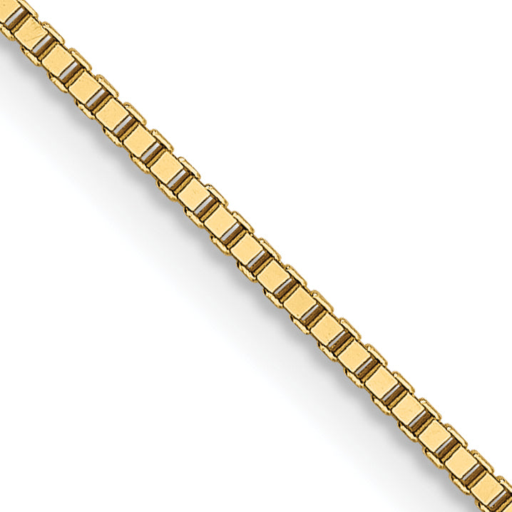 18K Leslies .9mm Box Chain