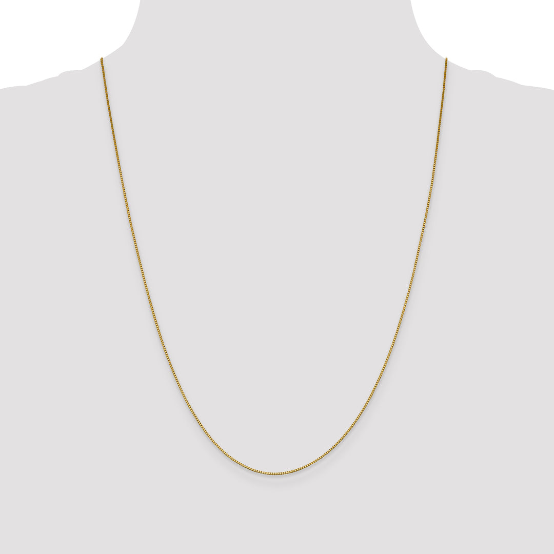 18K Leslies .9mm Box Chain