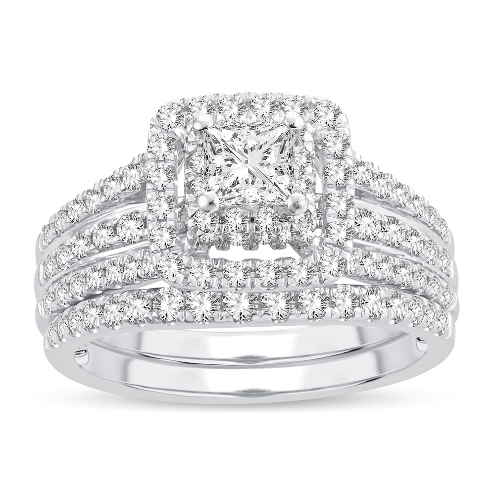 Magnifcnet 14K  1.50CT  Diamond  BRIDAL  RING