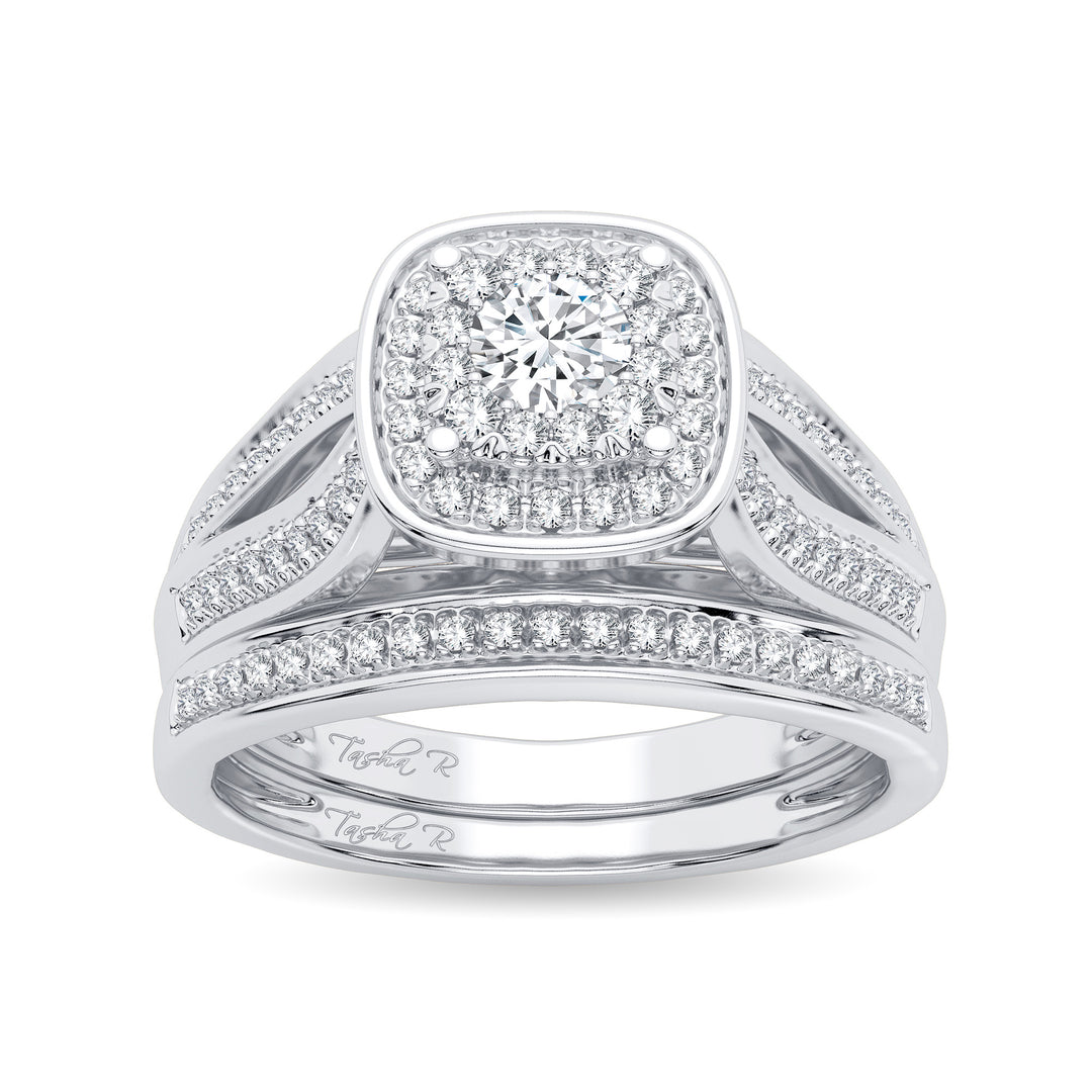 Exquisite 14K 0.40CT DIAMOND BRIDAL RING