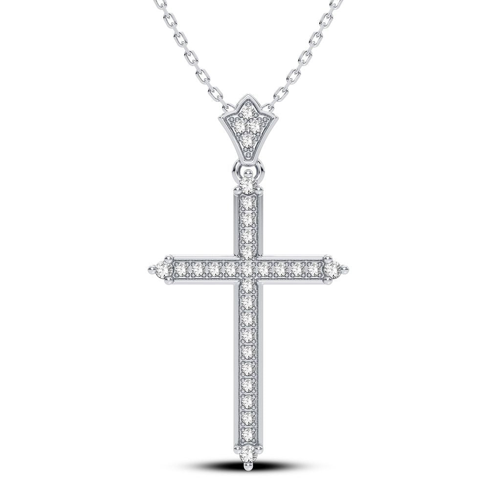 Exquisite 14K 0.17CT Diamond Pendant