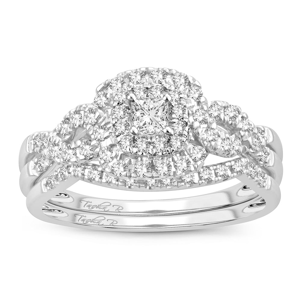 Dazzling 14K 1.00CT Diamond BRIDAL RING