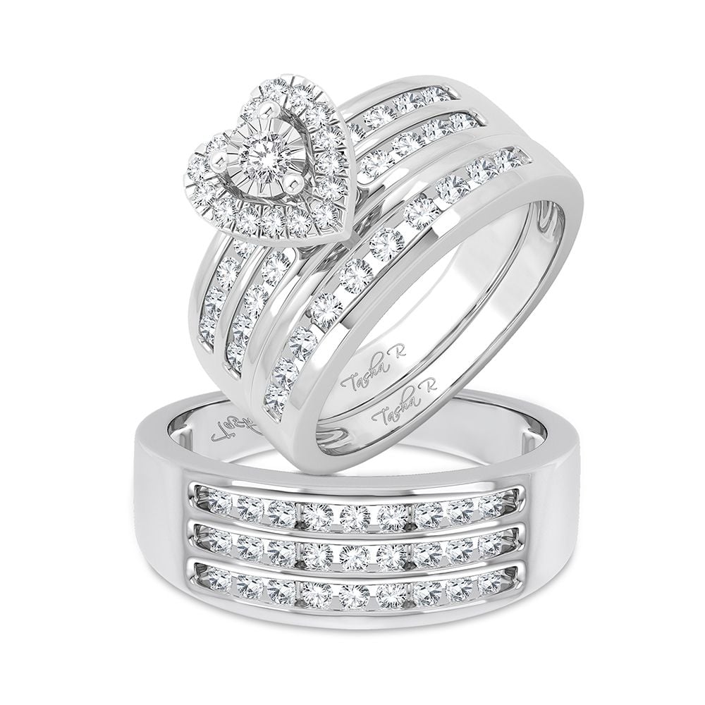 14K 1.44CT Diamond Trio Set