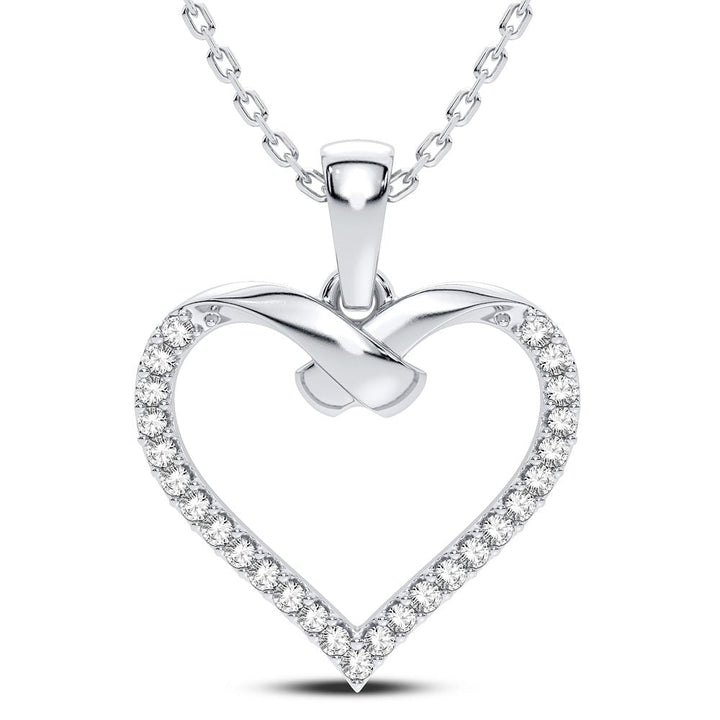 14K 0.15CT Diamond Pendant