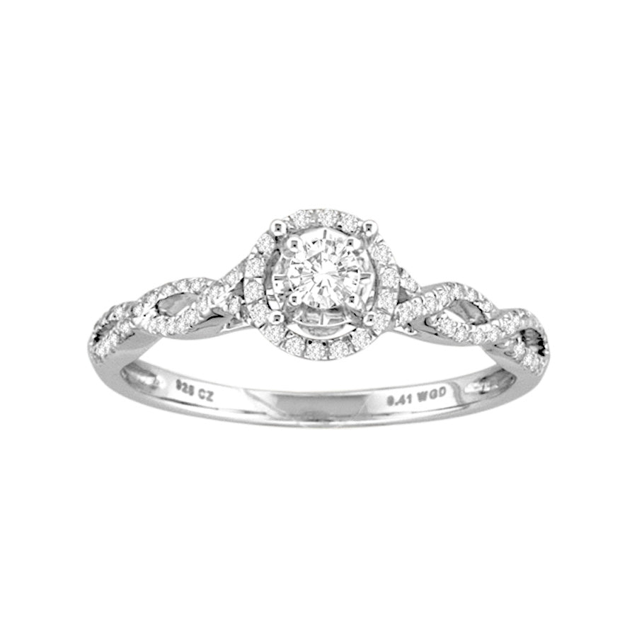Exquisite 14K 0.25CT Diamond RING