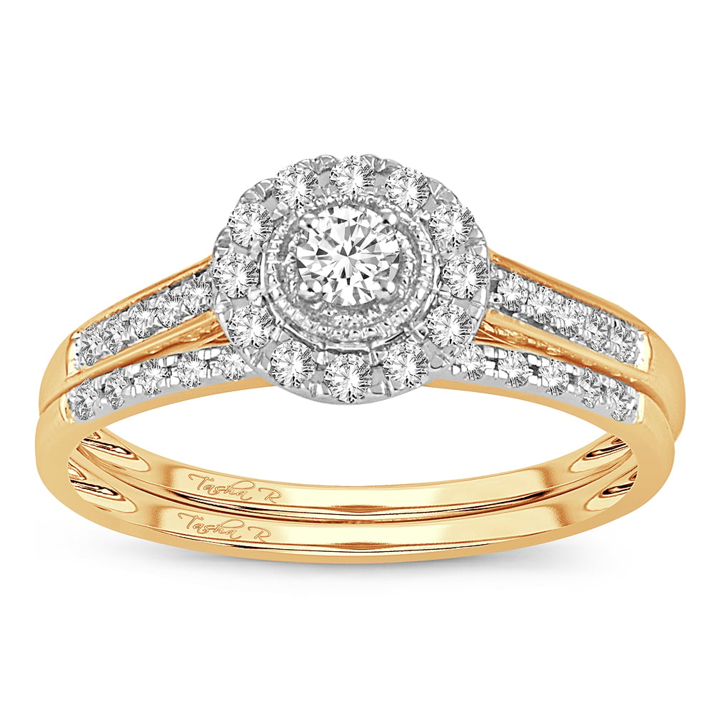 14K 0.33ct  Diamond Bridal Ring