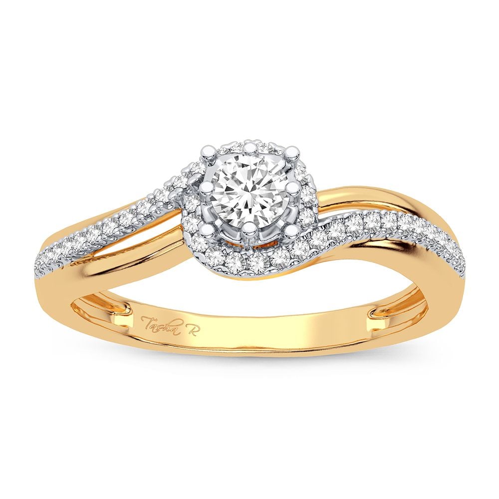 Beautiful 14K 0.20CT Diamond Ring
