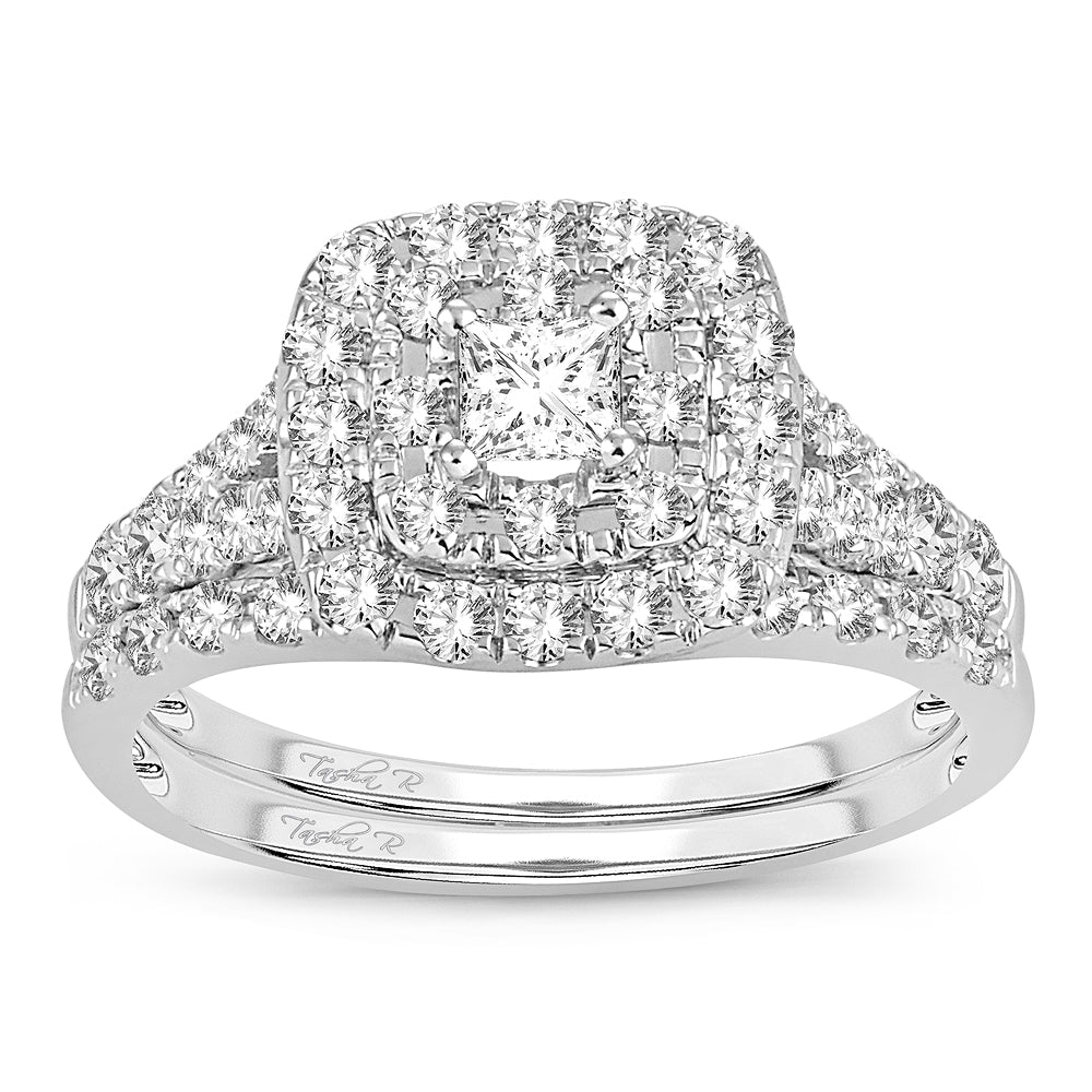 Exquisite 14K 1.00CT DIAMOND BRIDAL RING