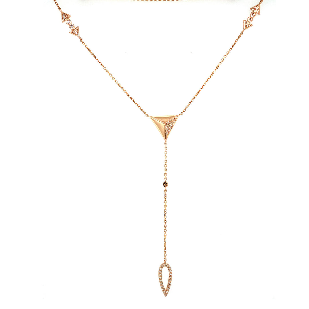 Dazzling 10K 0.25CT Diamond  NECKLACE