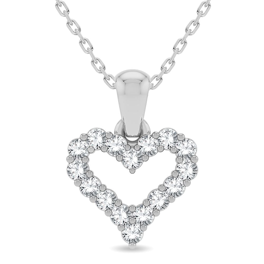 14K 0.25CT Diamond Pendant